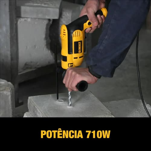 Furadeira De Impacto 13mm 750w Dewalt Dwd502 Com Velocidade Variável E Reversível Amarelo/preto 220v 50hz/60hz 5