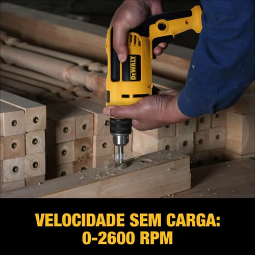Furadeira De Impacto 13mm 750w Dewalt Dwd502 Com Velocidade Variável E Reversível Amarelo/preto 220v 50hz/60hz 10