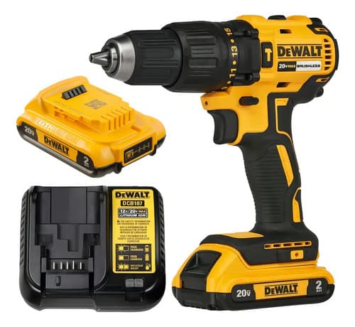 Parafusadeira E Furadeira De Impacto 13mm 20v Dewalt Dcd7781d2 Com 2 Baterias, Carregador E Maleta Amarelo 220v 50 Hz 8