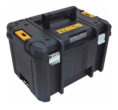 Caixa Organizadora De Ferramentas Dewalt Modelo Dwst17806 Com Bandeja Removível 28l Preto 2
