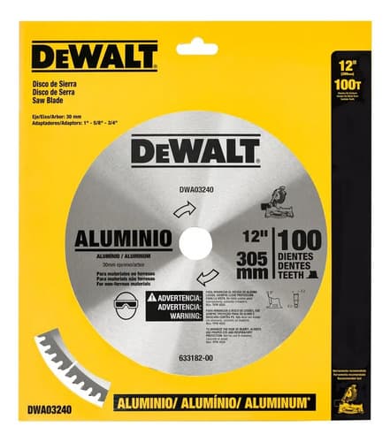 Disco De Serra De Madeira Dewalt Dwa03240 De 12 E 100 Dentes 8