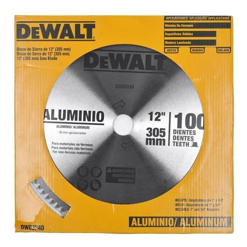Disco De Serra De Madeira Dewalt Dwa03240 De 12 E 100 Dentes 5