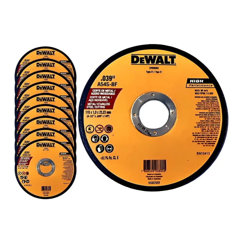 DISCO ABRAS.CORTE INOX 4 1/2"x1.0x7/8" DW8062