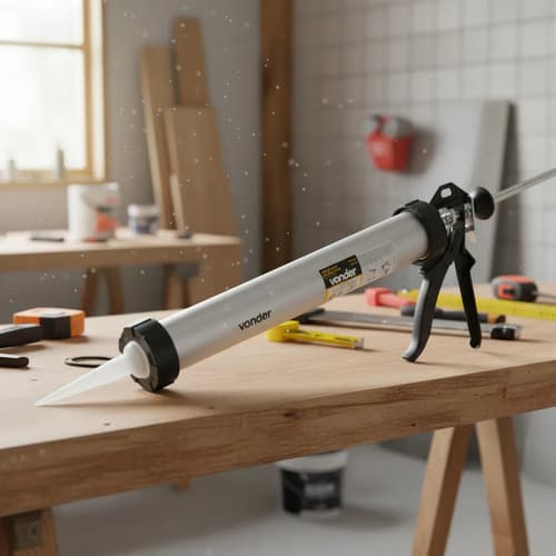 Aplicador Pistola Silicone Pu Profissional 600 Ml - Vonder
