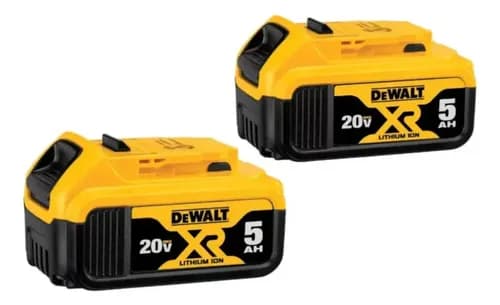 Kit Com 2 Baterias 5ah Dewalt Modelo Dcb205c2k 1 Carregador E 1 Bolsa Bivolt Amarelo 3