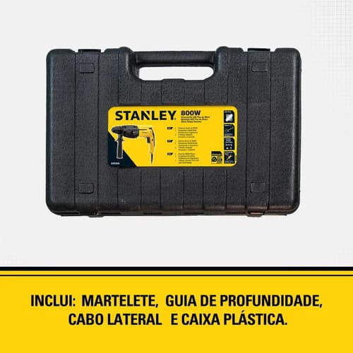Martelete Stanley Modelo Shr263k Potência 800w Amarelo/preto 220v 50 Hz/60 Hz 4