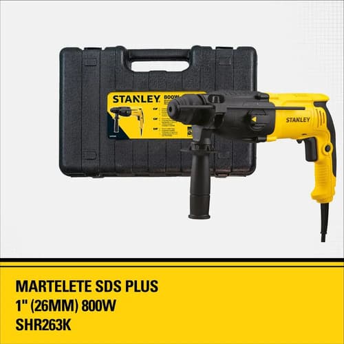 Martelete Stanley Modelo Shr263k Potência 800w Amarelo/preto 220v 50 Hz/60 Hz 2