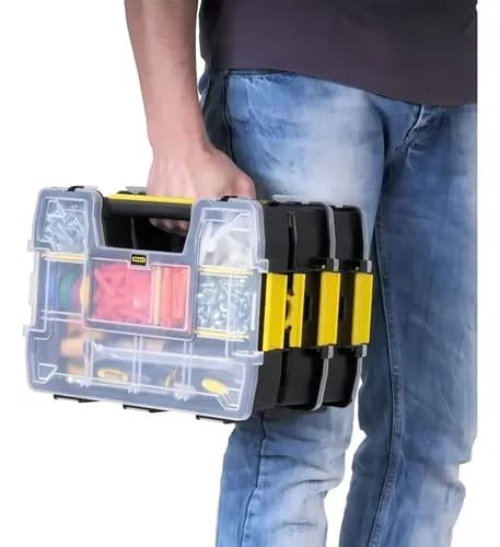 Caixa Organizadora Sortmaster Light Stst14021 Stanley Cor Preto 2