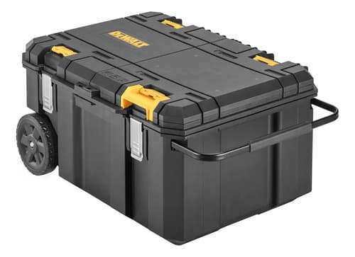 Caixa De Ferramentas Contractor Dewalt Modelo Dwst17871 Organizador Empilhável Capacidade De 50kg Preto 3