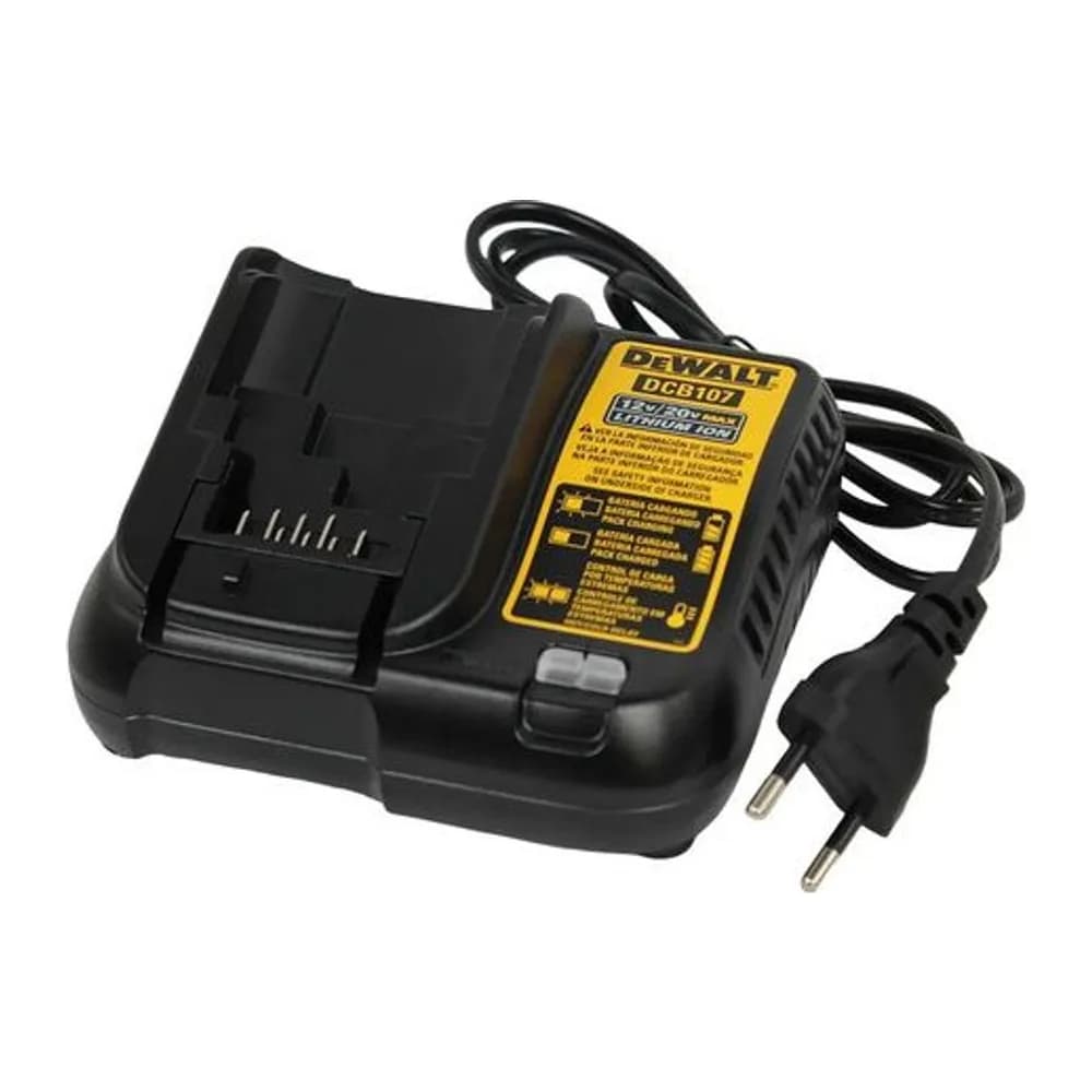 Carregador Bateria DCB107 para Baterias 12V À 20V Dewalt