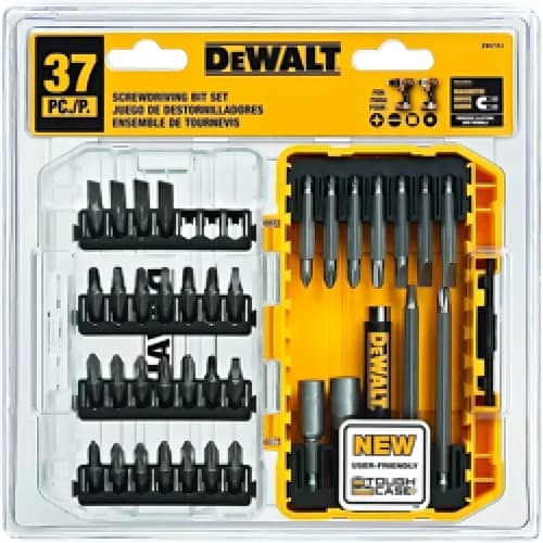 Jogo De Chaves Para Parafusar Dewalt Modelo Dw2163 37 Peças Com Estojo