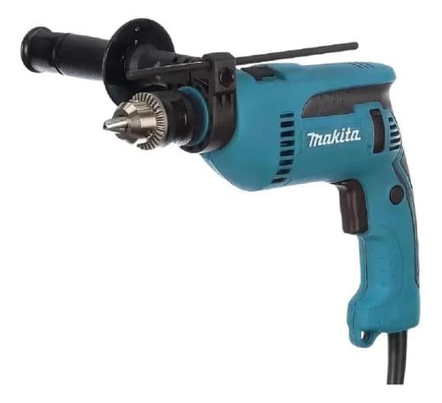 Furadeira Martelete Parafusadeira Elétrica De 13mm Makita Hp1640x2 680w + Accesorio Azul-turquesa 220v 2