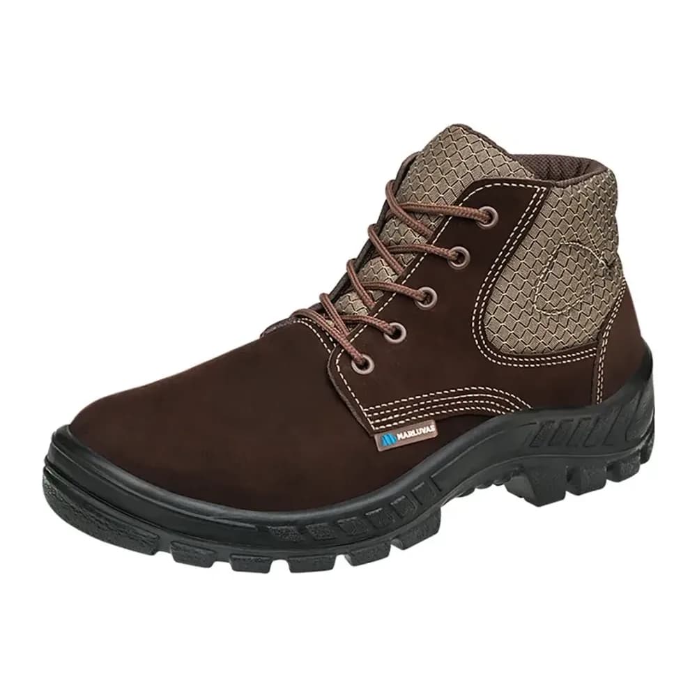 BOTA C/ CADARCO B/ PLASTICO COURO NOB. CAFE 15/17 50B26-CB-BP, 37 NEW PRIME SALTO NUBUCK