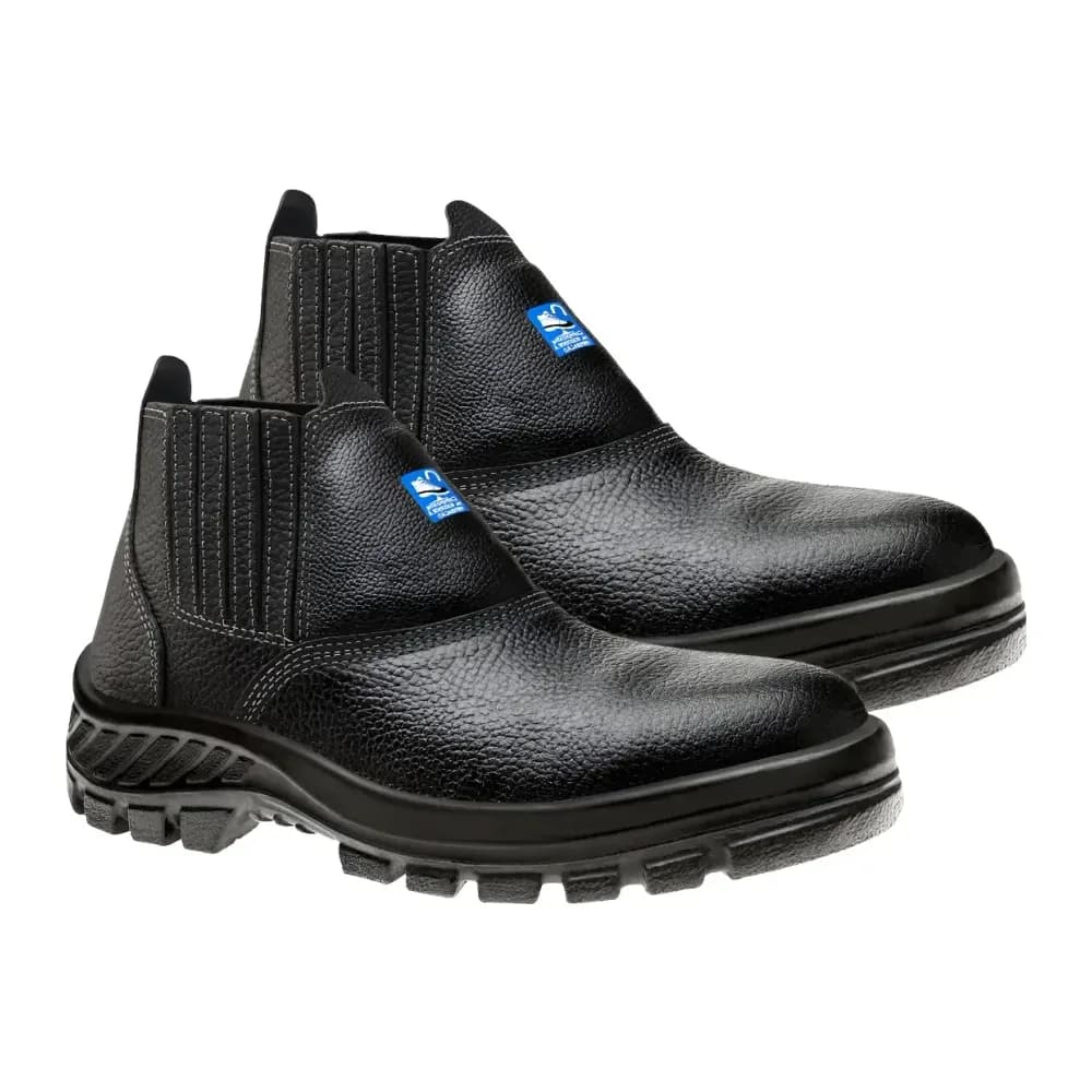 30B19-C-PAD, 42 BOTA C/ ELASTICO BICO COMPOSITE COURO RELAX PRETO 2A 15/17 COMPOSITE - LINHA 30 NOVO