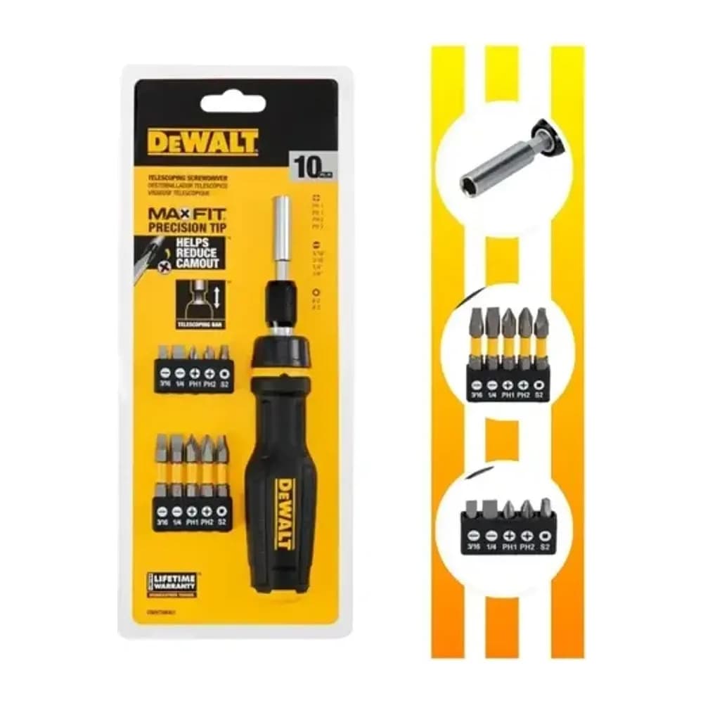 CHAVE CATRACA MULTI-BIT C/ 10PCS DWHT68001