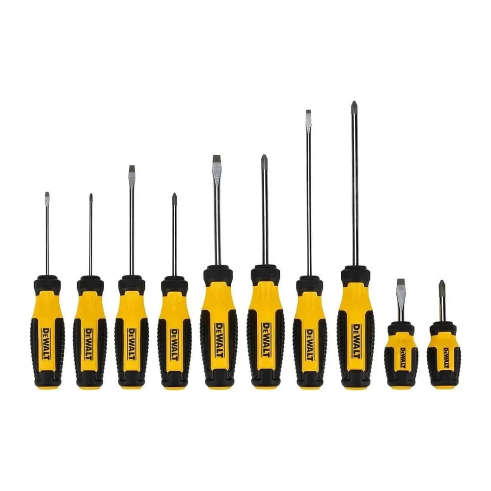 Conjunto de Chaves de Fenda Dewalt de 10 Peças